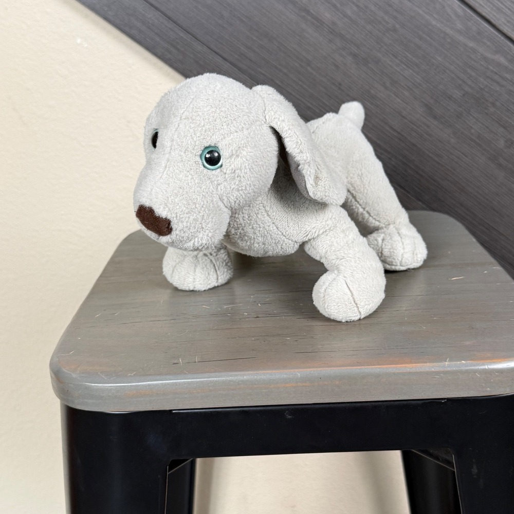 Ganz Webkinz Weimaraner Gray Dog Plush HM454 Blue Eyes Retired Stuffed Animal